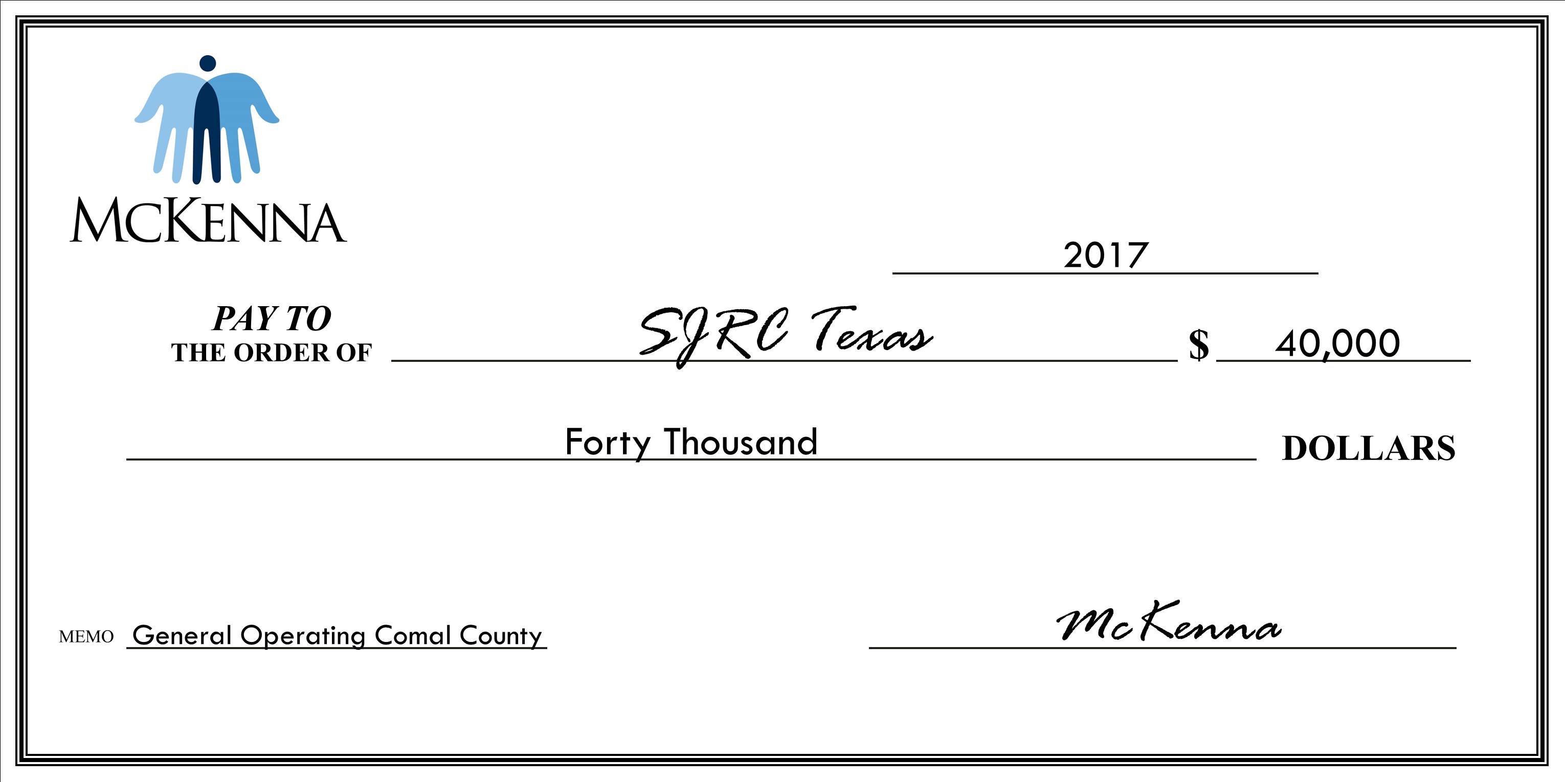 SJRC Texas - $40,000