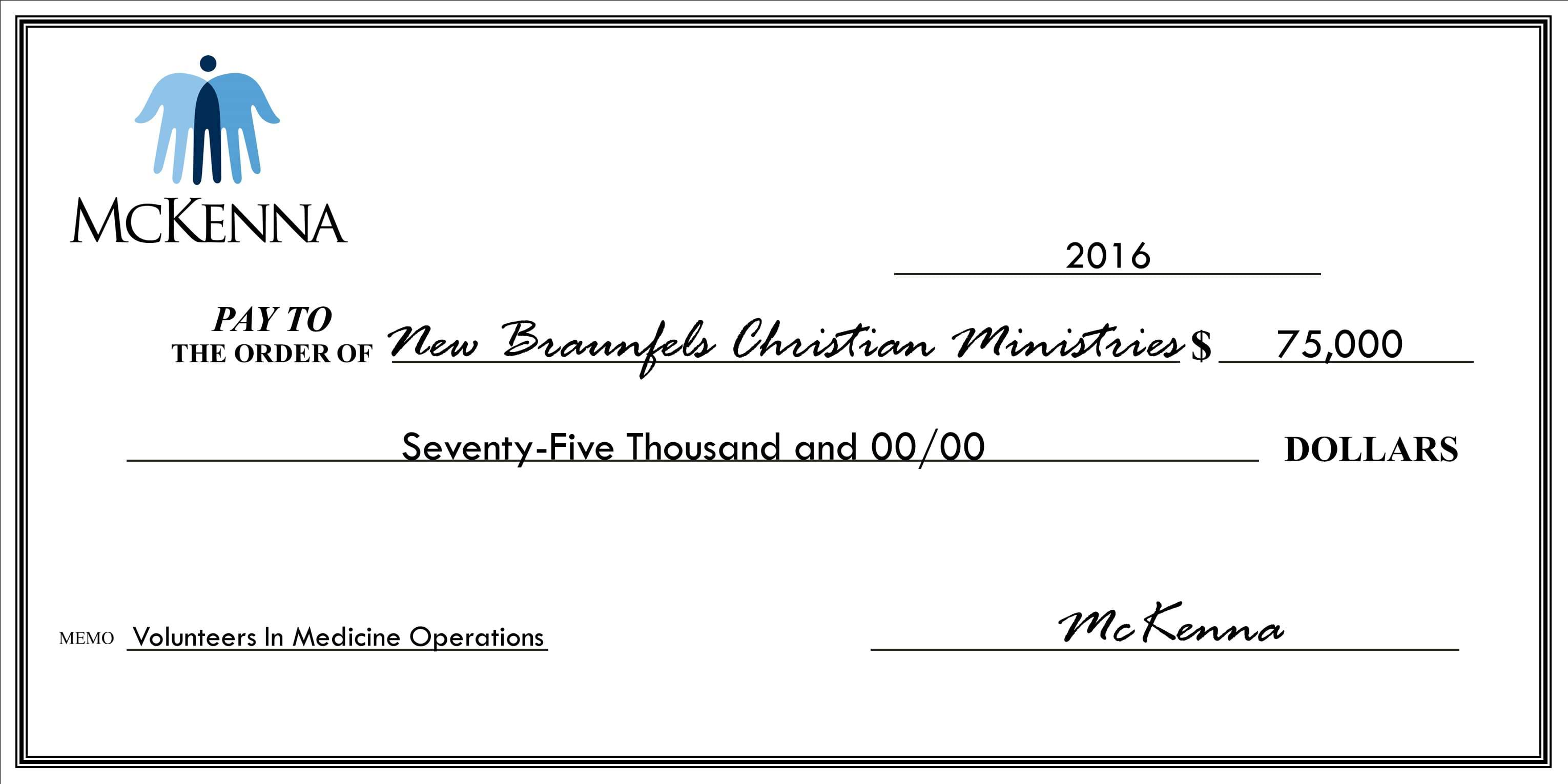 New Braunfels Christian Ministries - $75,000